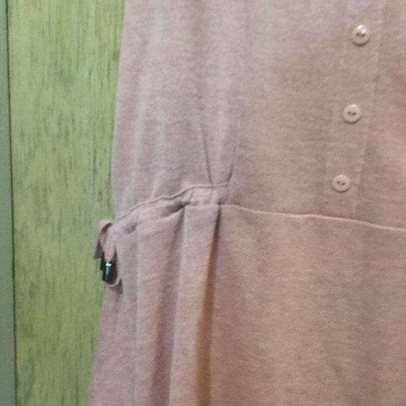 Picadilly sleeveless top cinching at either side pale dusty pink size small - Picture 2 of 5